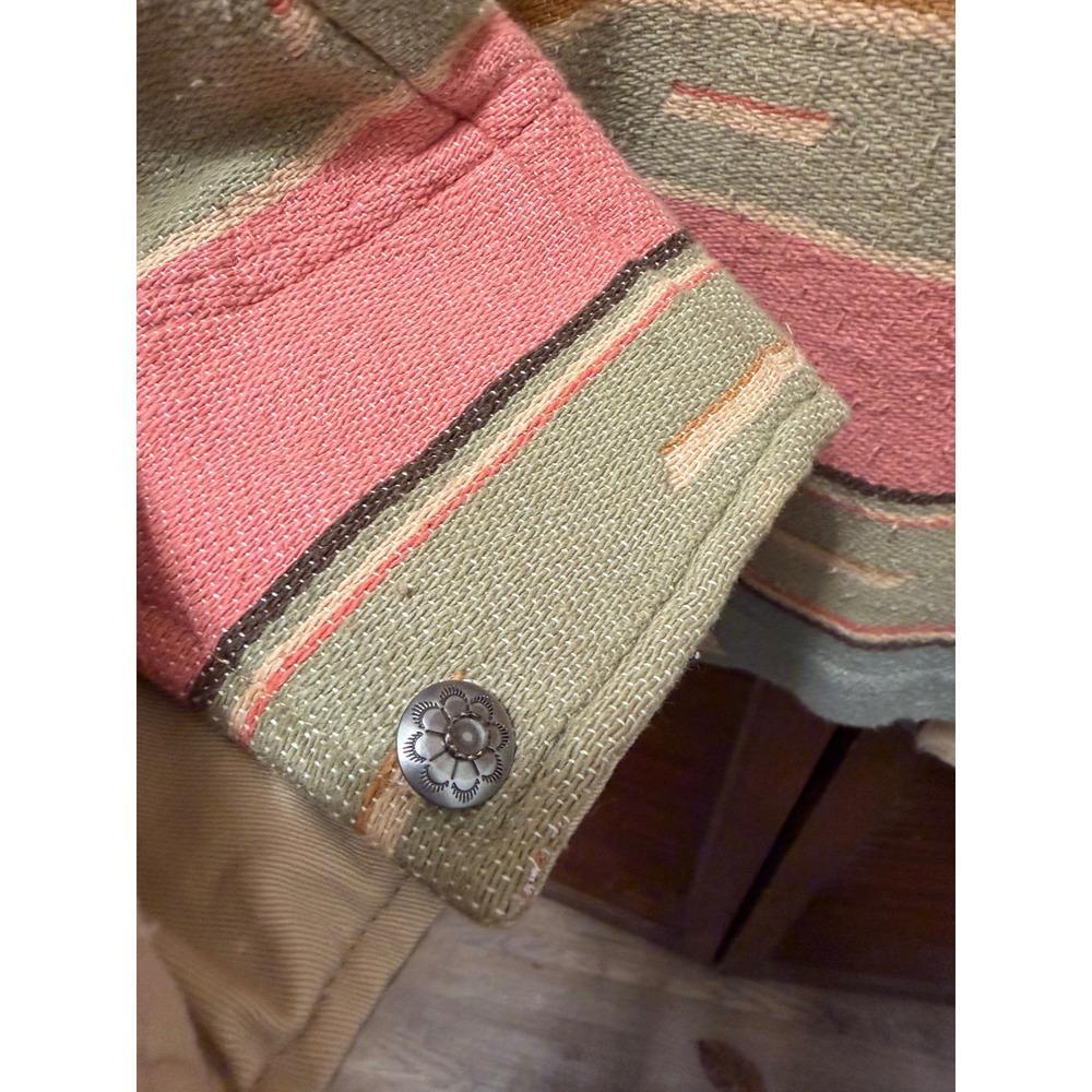 Vintage Lauren Ralph Lauren Southwestern Blanket Jacket 2x Aztec - Picture 4 of 8
